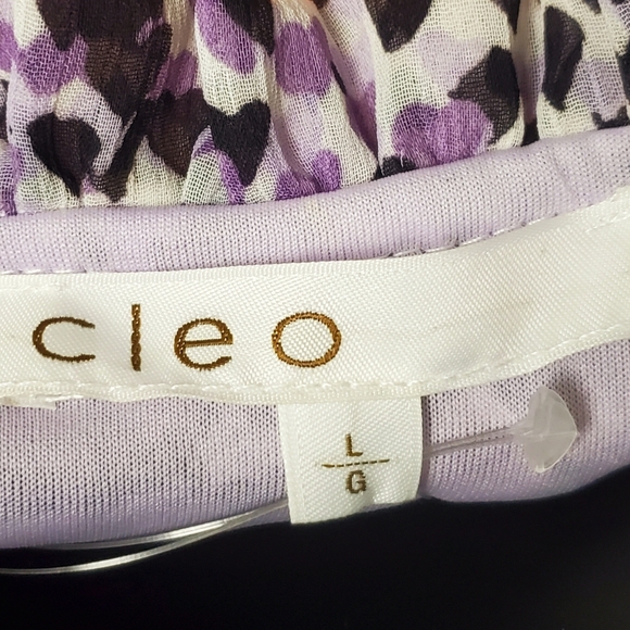 Cleo Long Sleeve Chiffon V-neck Blouse - Picture 8 of 10